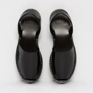 | OFFER | Tar Patent Leather Goya Slide