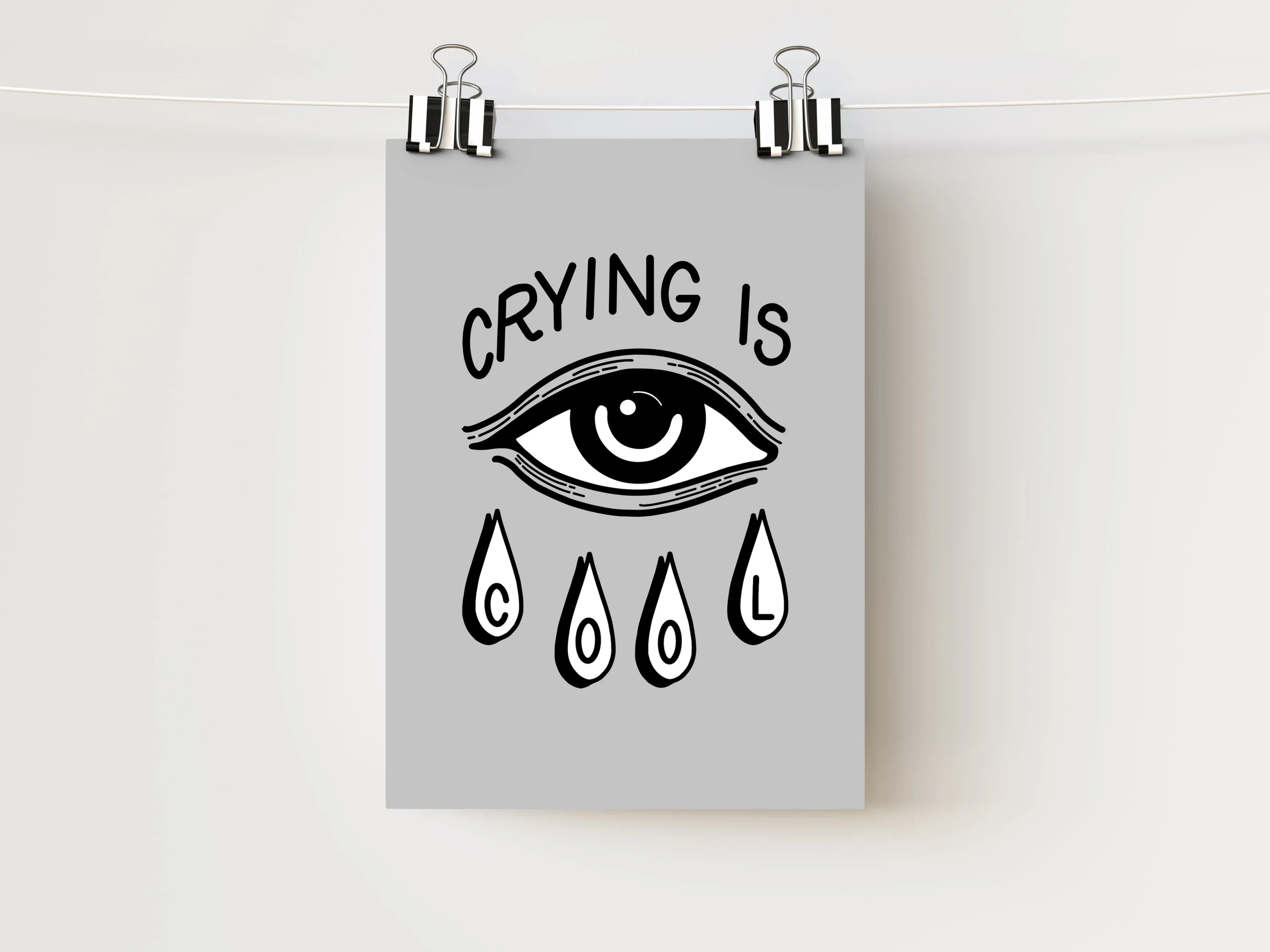 5x7" Crying is Cool Art Print