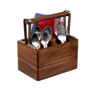 ACACIA CUTLERY CADDY