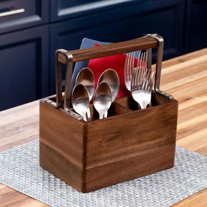 ACACIA CUTLERY CADDY