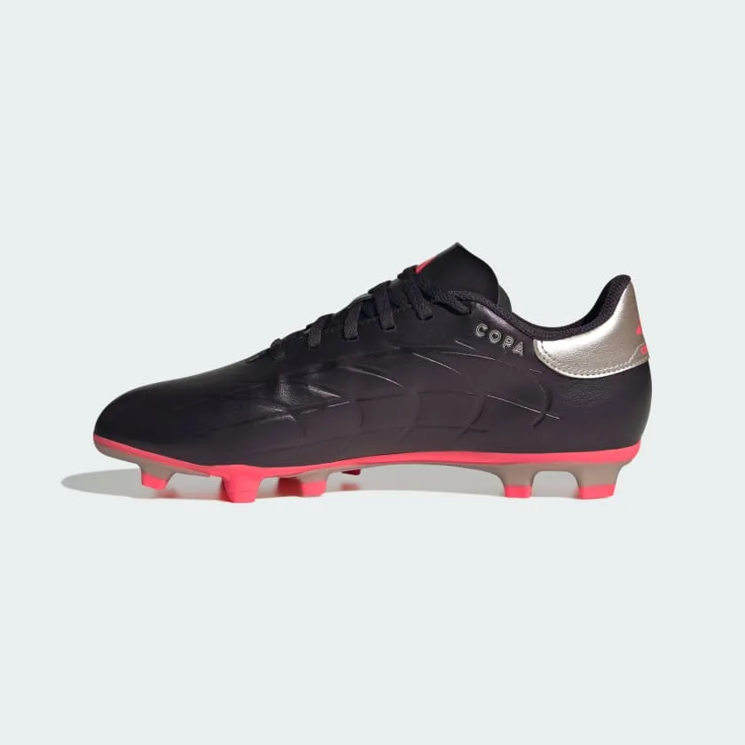 adidas Copa Pure 2 Club Flexible Ground Soccer Shoes | Aurora Black-Platinum Metallic-Turbo | Men's