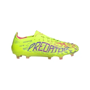 Adidas Predator Elite FG Boots - Lucid Lemon/Lucid Pink/Blue Fusion