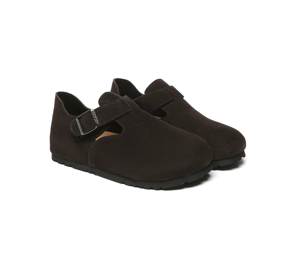 Adjustable Buckled Straps Slip-on Flat Sandals Brooke