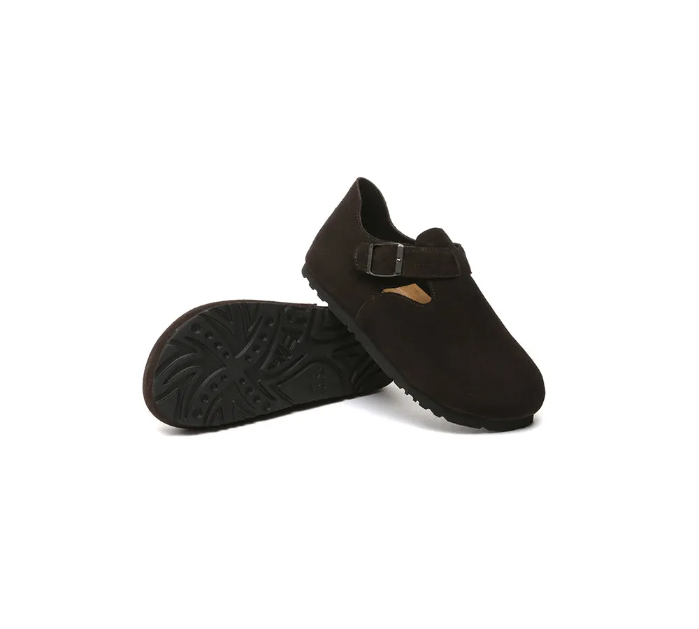 Adjustable Buckled Straps Slip-on Flat Sandals Brooke