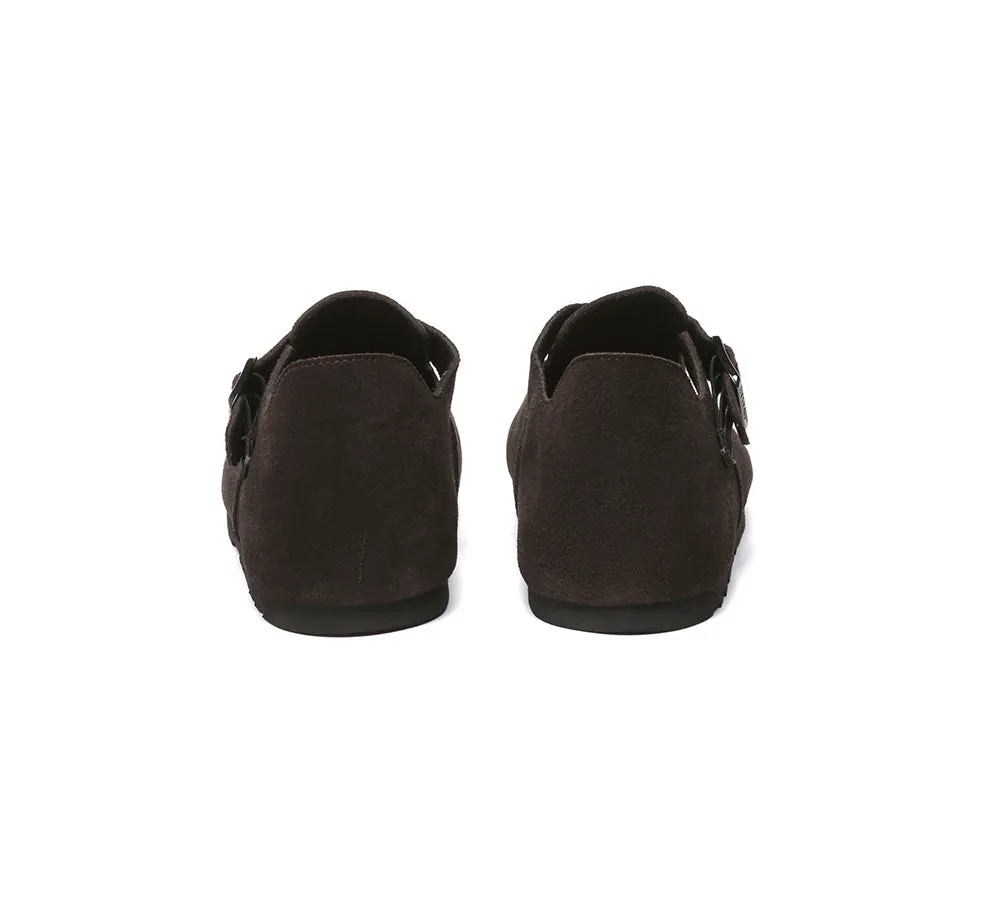 Adjustable Buckled Straps Slip-on Flat Sandals Brooke