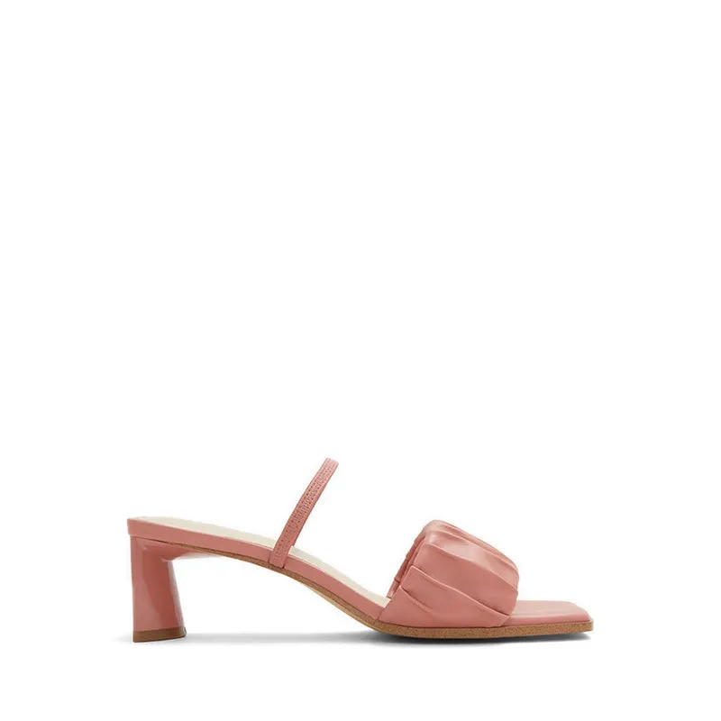 Adreran Women Sling Back Heeled Sandal - Medium Brown