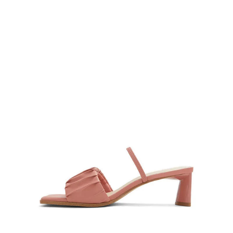 Adreran Women Sling Back Heeled Sandal - Medium Brown