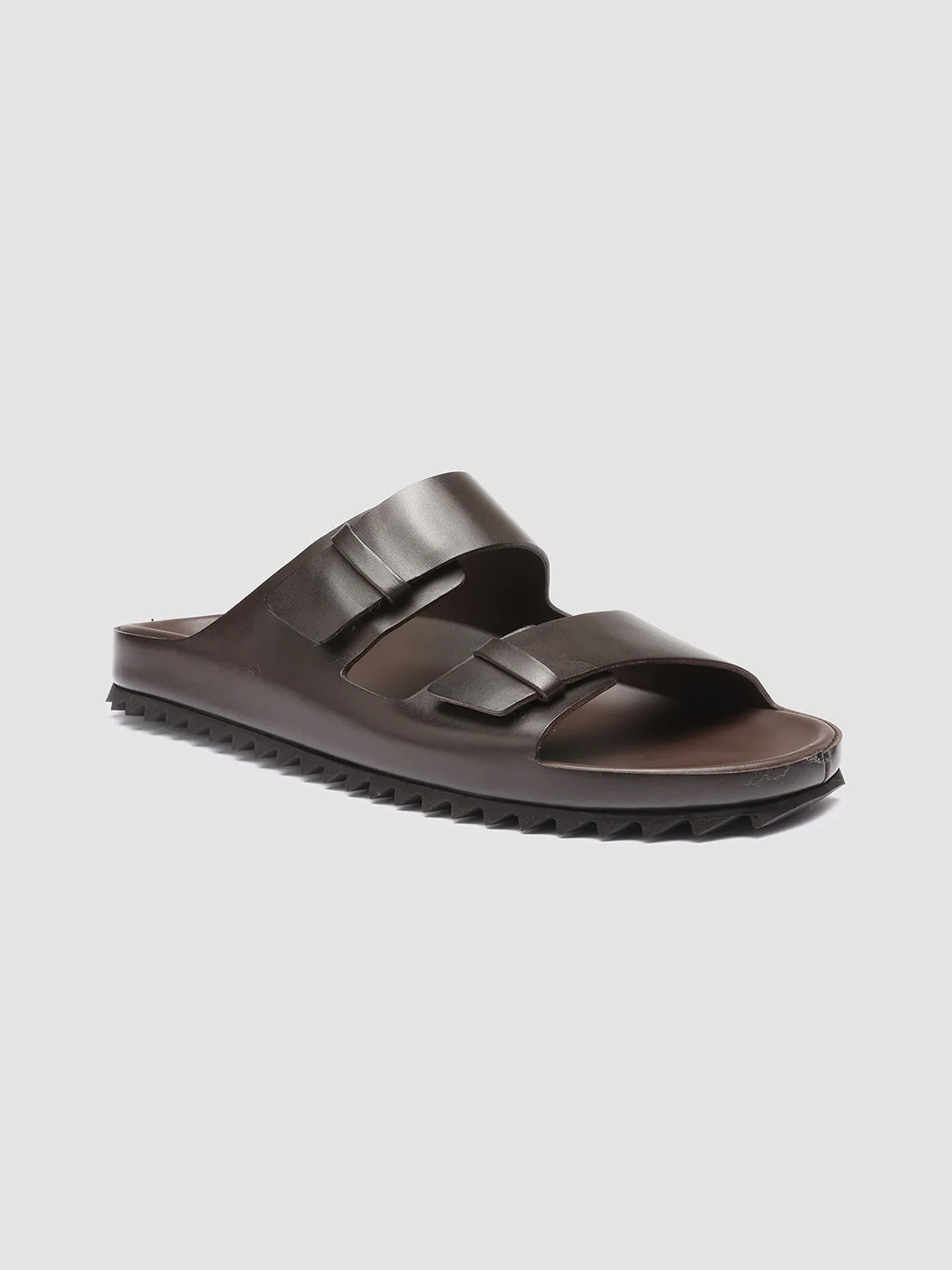 AGORÀ 002 - Brown Leather Sandals