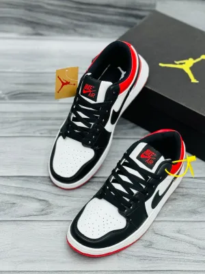 Air Jordan 1 Low Black White Red