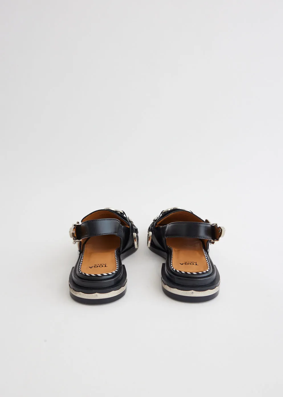 AJ1312 Leather Slingback Sandals