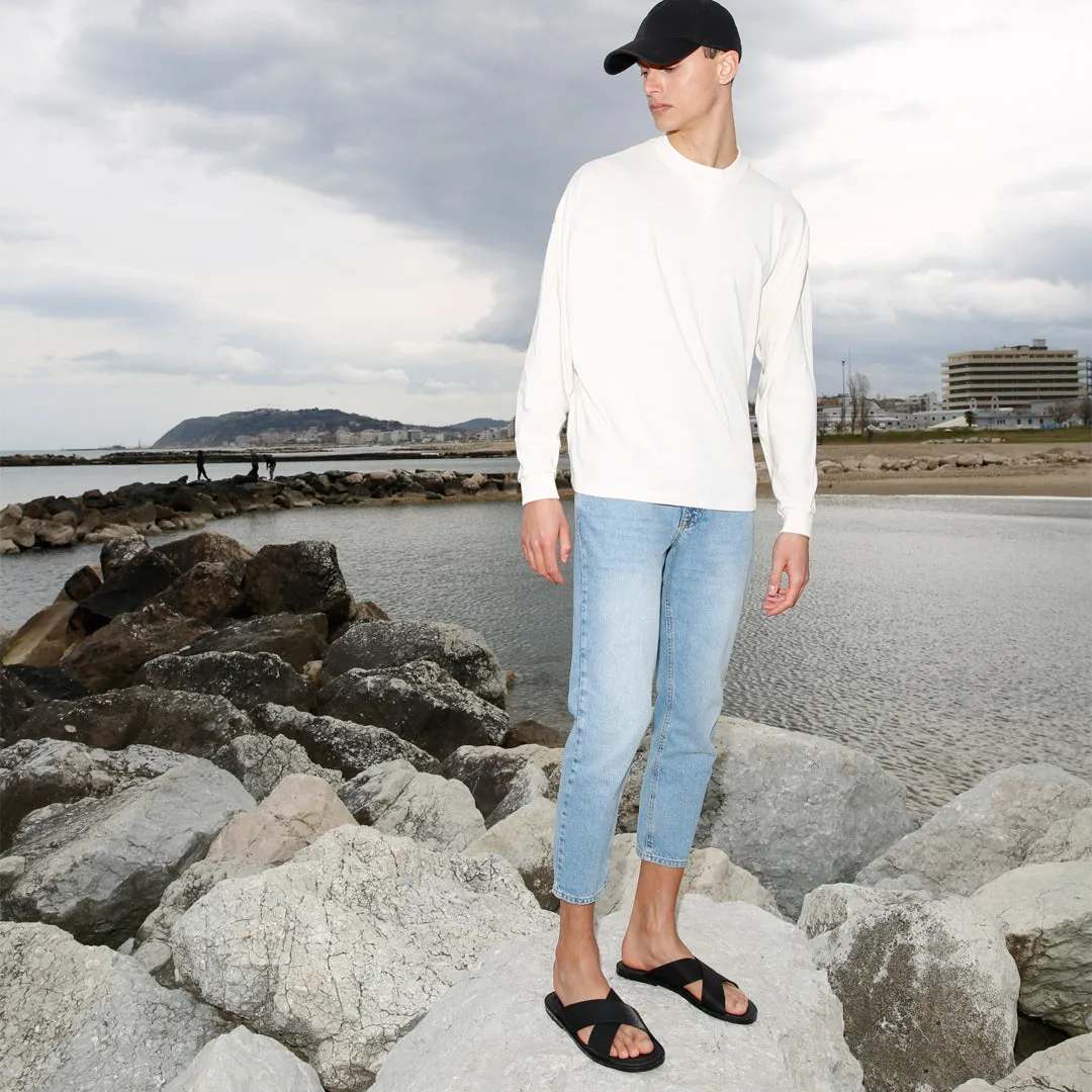 ALIAS BLACK CROSS SANDALS