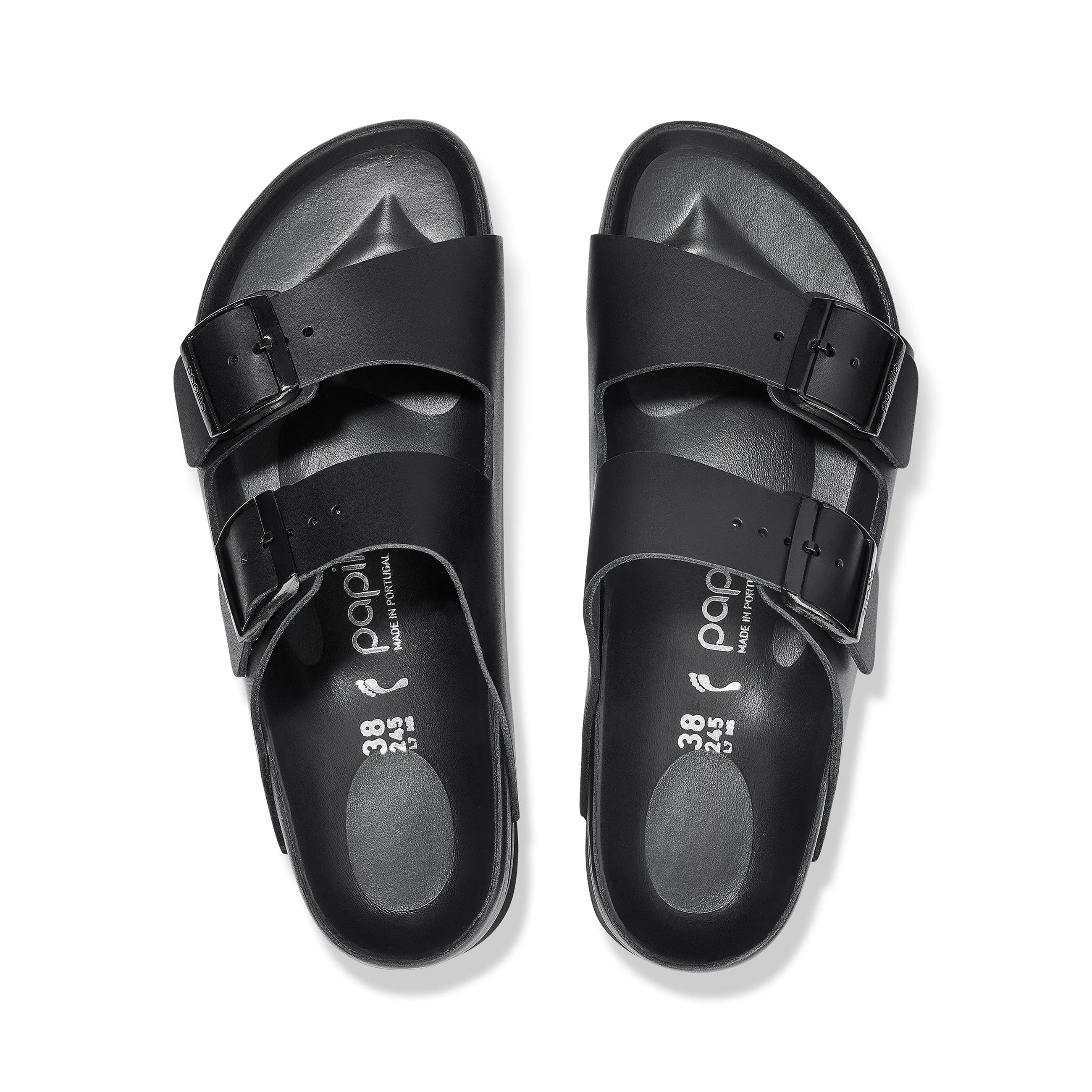 Arizona Exquisite Flex Platform Black Smooth Leather