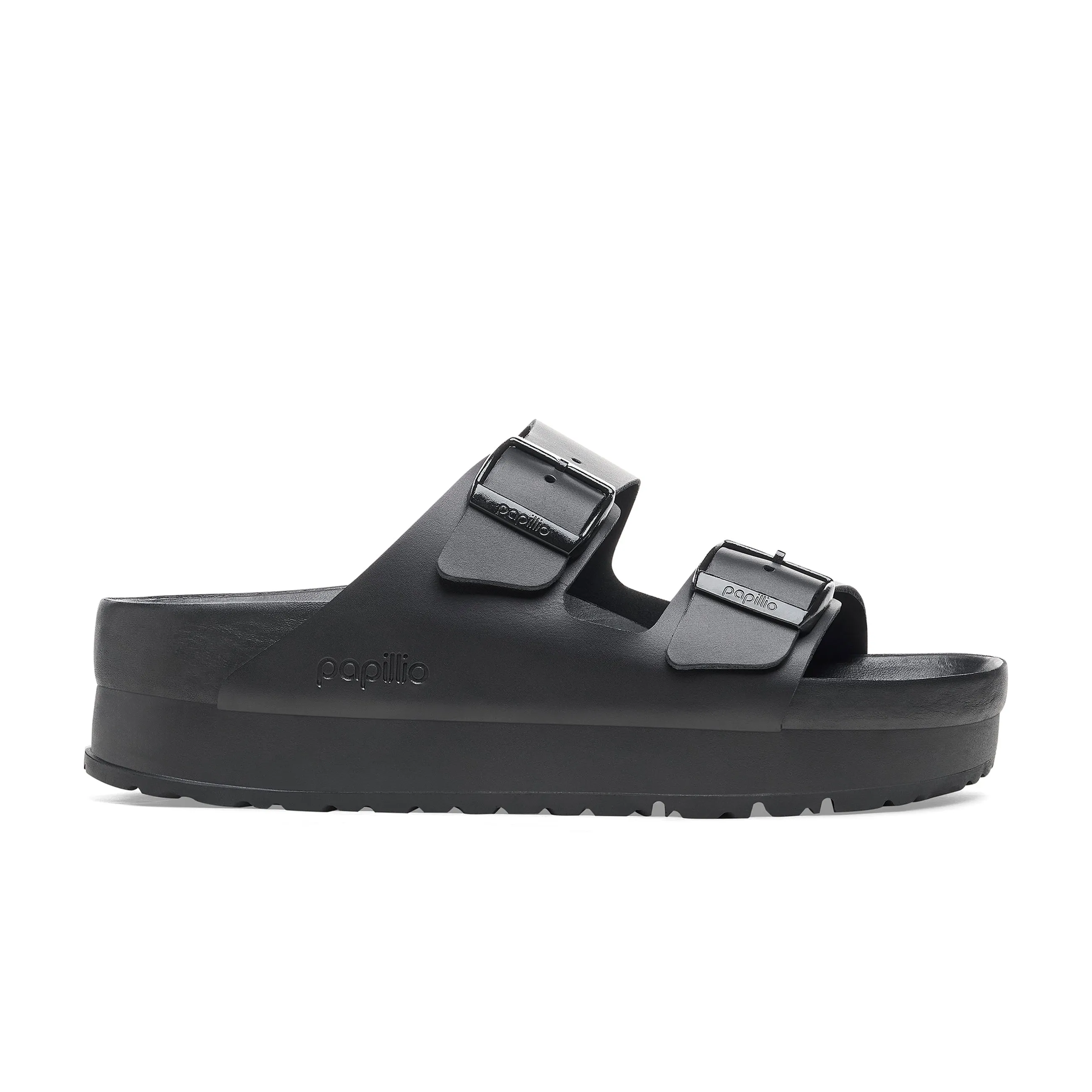 Arizona Exquisite Flex Platform Black Smooth Leather