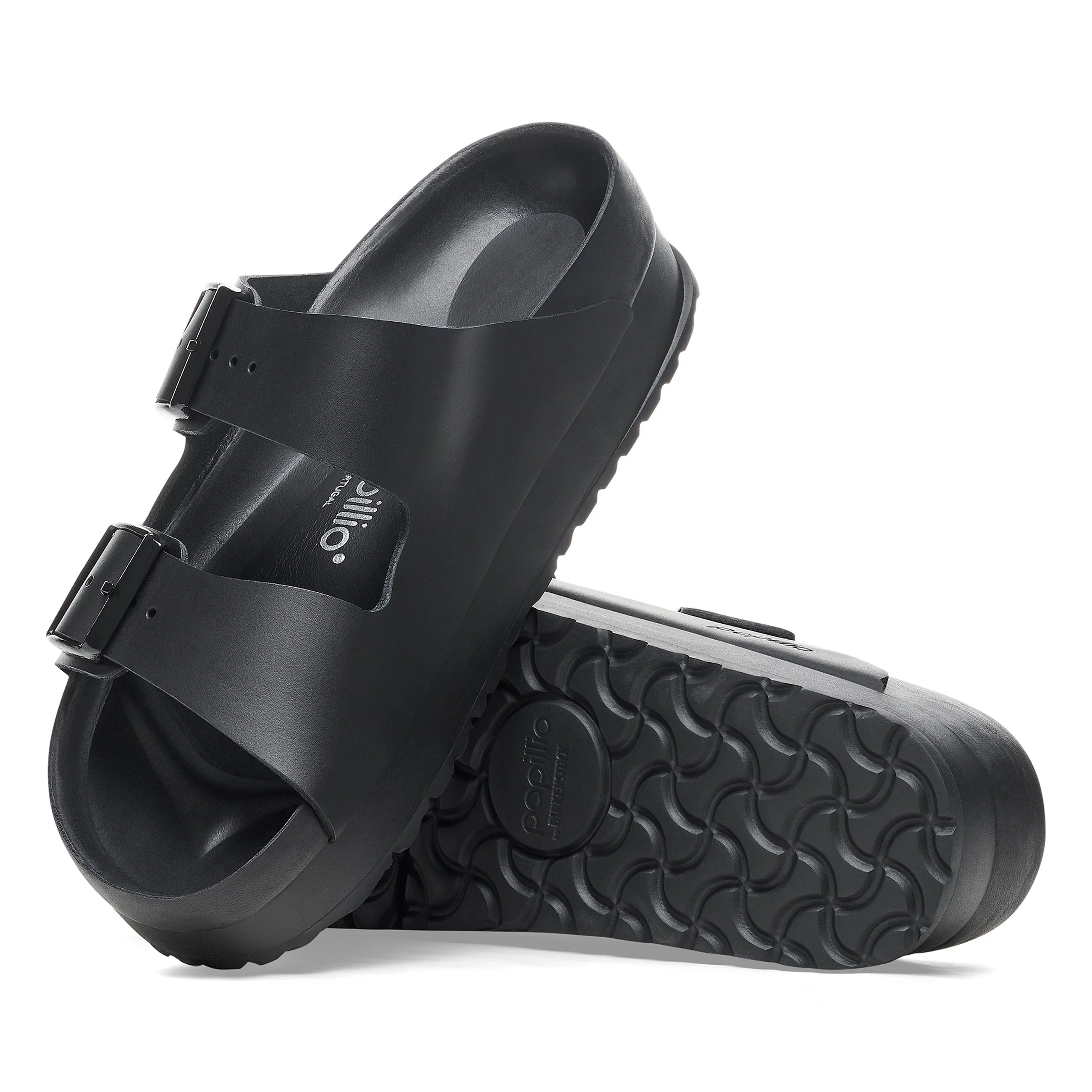 Arizona Exquisite Flex Platform Black Smooth Leather