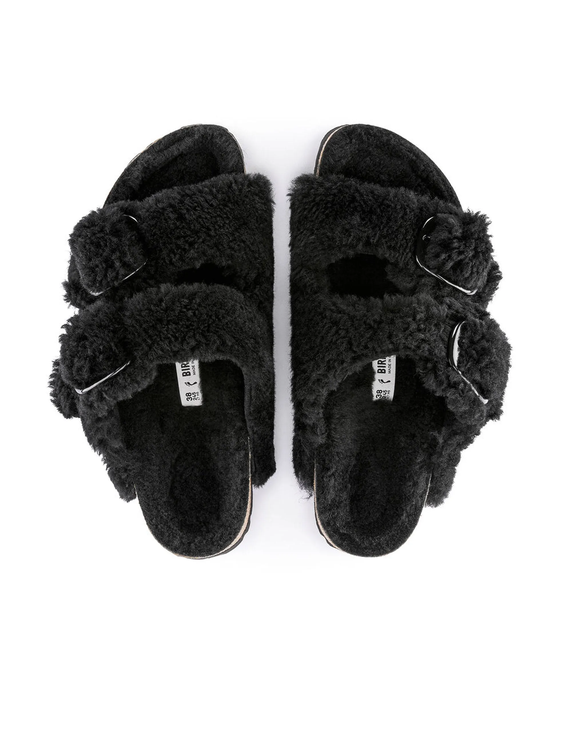 BIRKENSTOCK Arizona Big Buckle Shearling BLACK