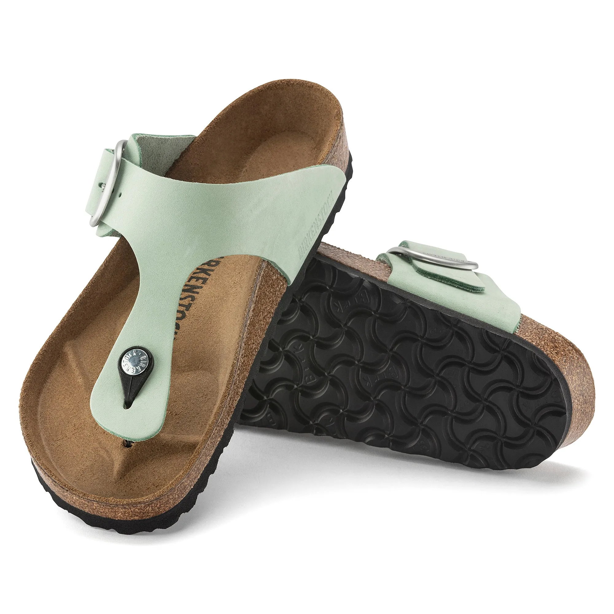 Birkenstock Gizeh Big Buckle matcha nubuck
