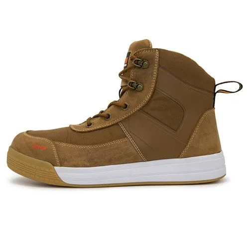 Boot Dune Zip Side, Lace Up (Tan)