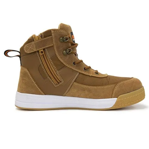 Boot Dune Zip Side, Lace Up (Tan)