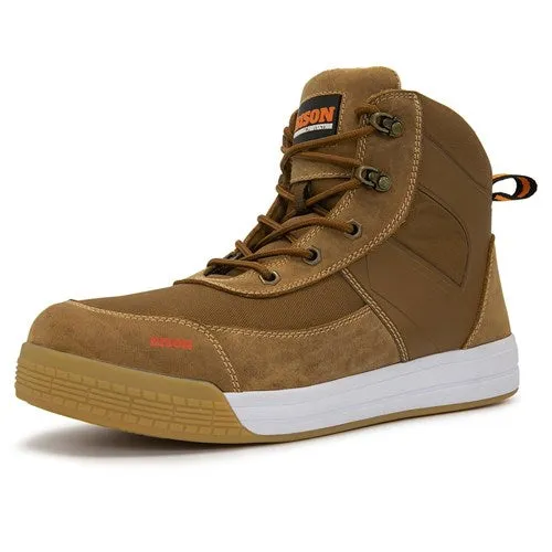 Boot Dune Zip Side, Lace Up (Tan)