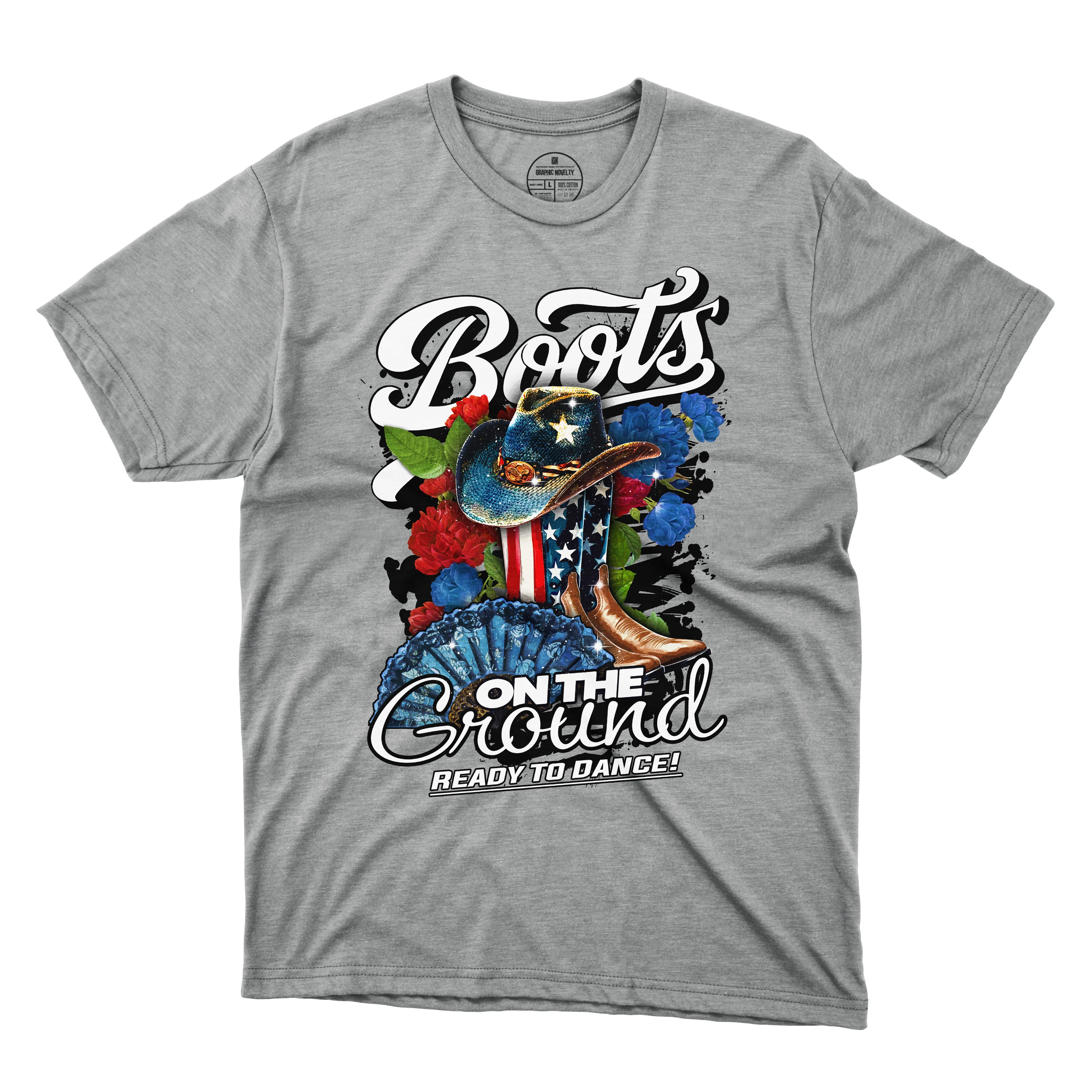 Boots On The Ground T-Shirt 001 USA (Women's)