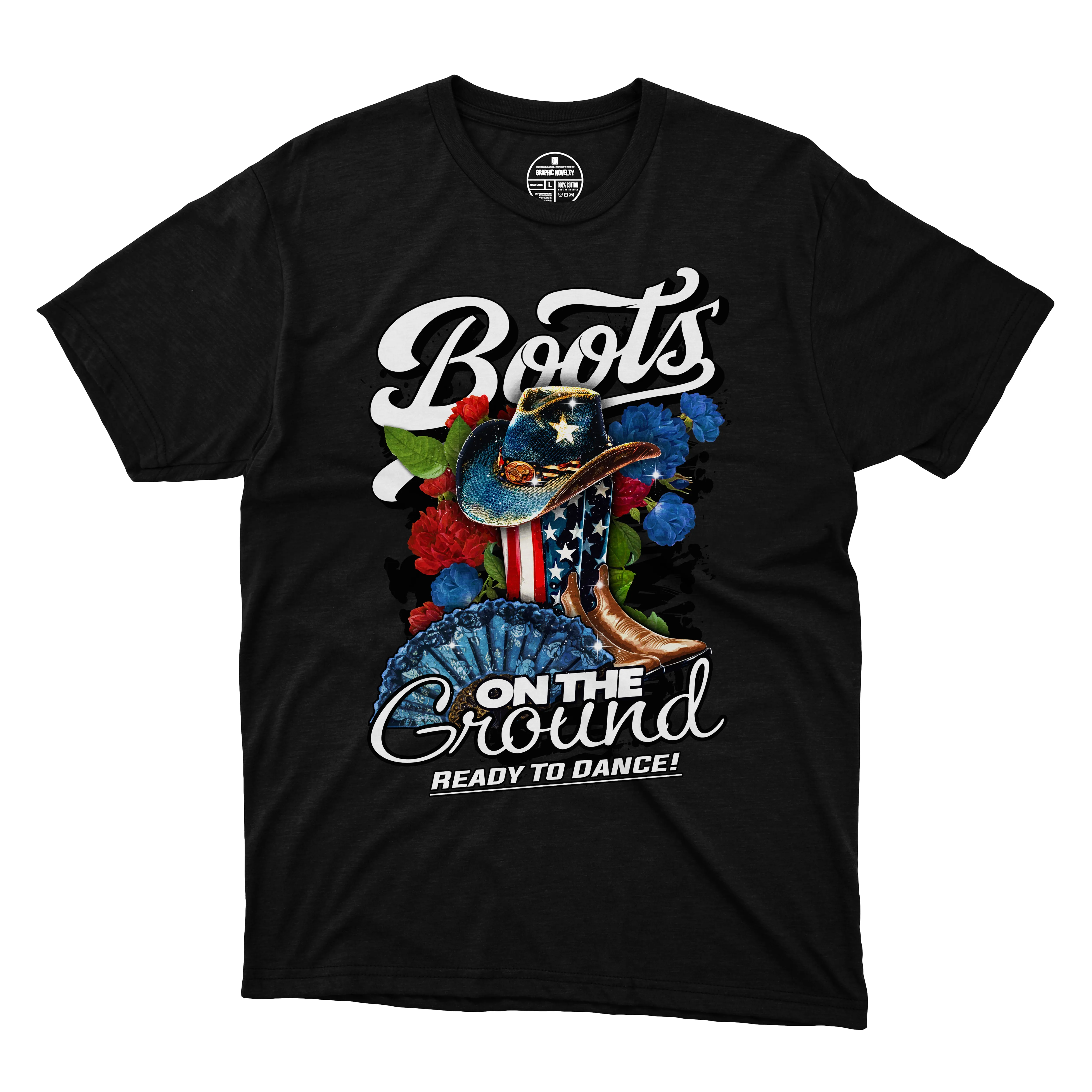 Boots On The Ground T-Shirt 001 USA (Women's)