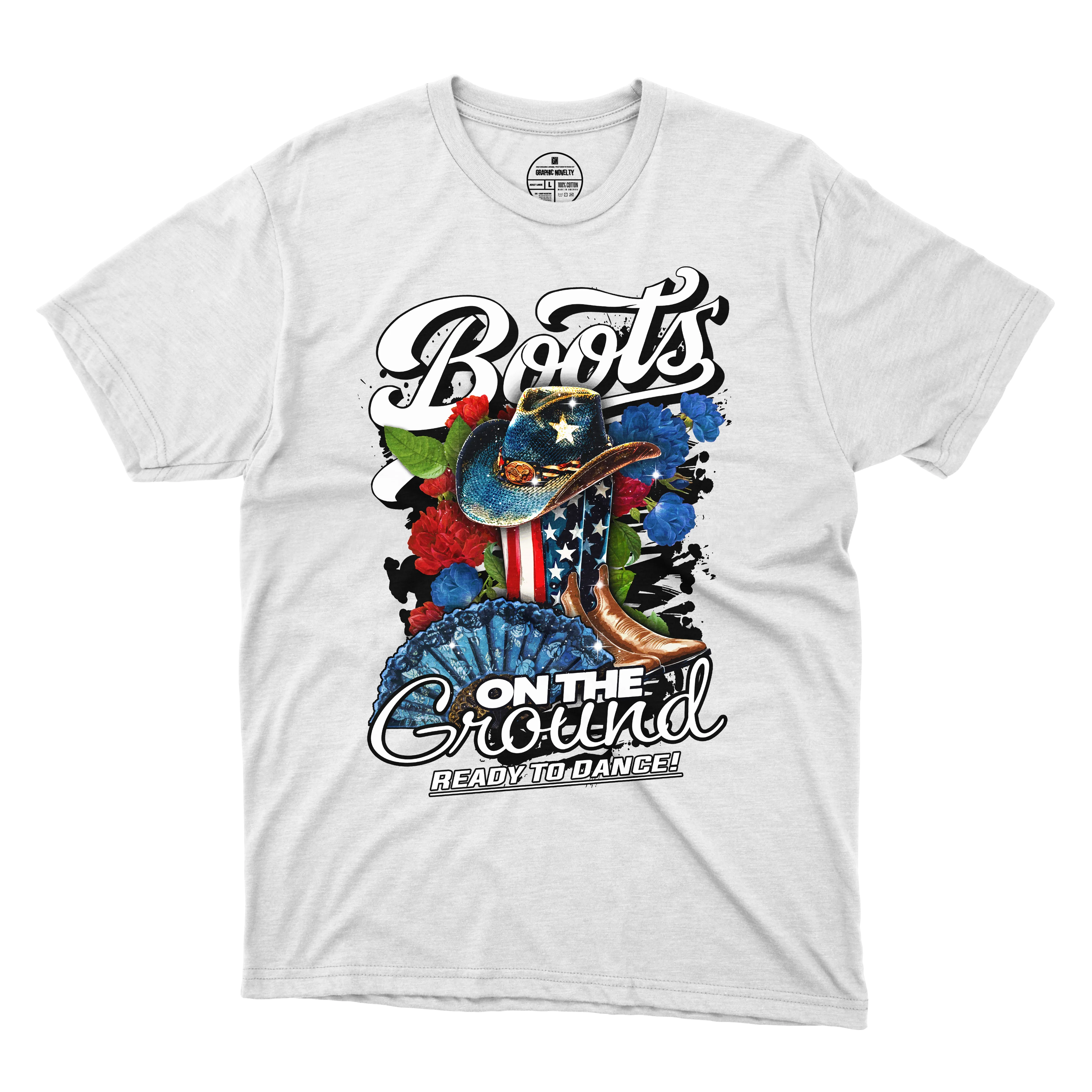 Boots On The Ground T-Shirt 001 USA (Women's)