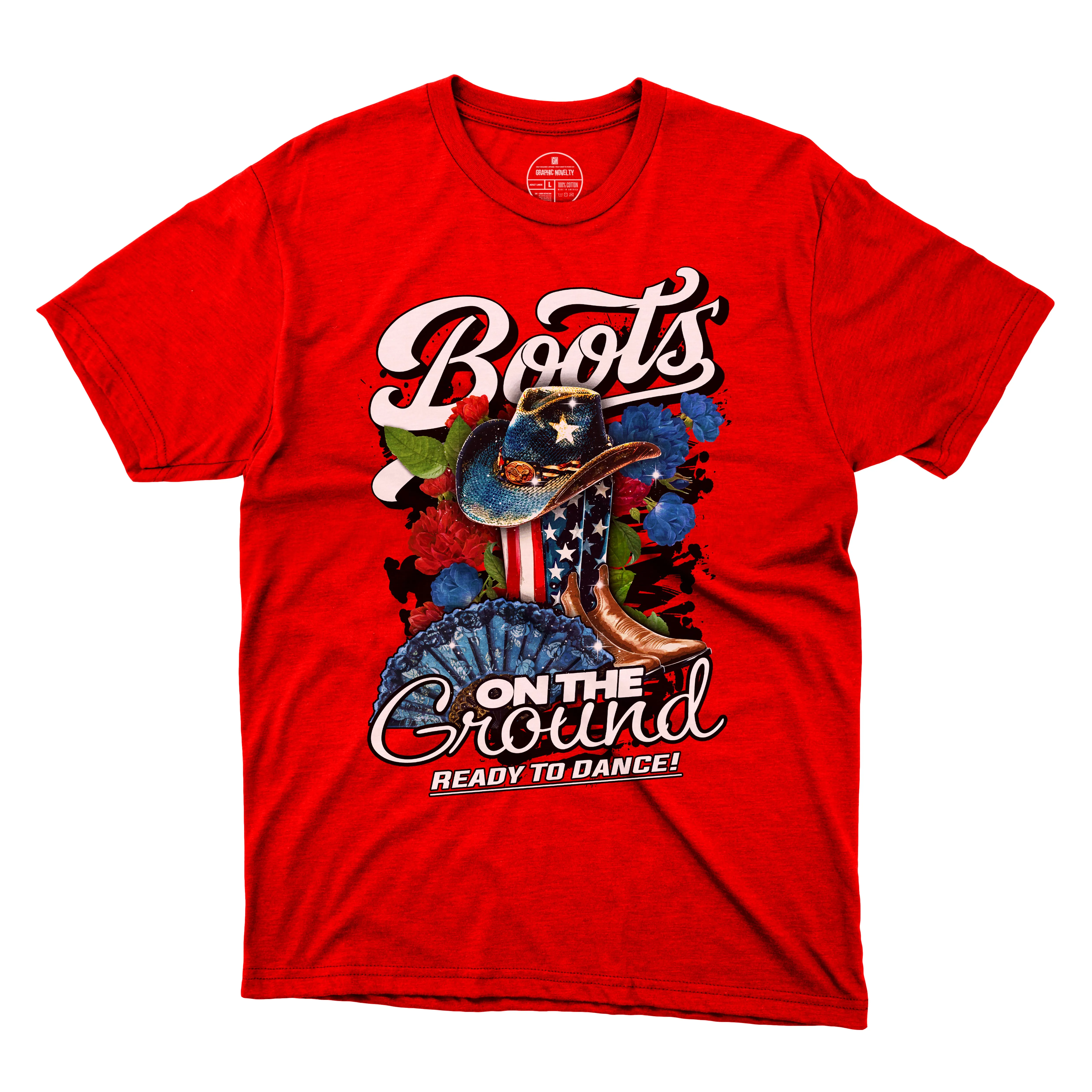 Boots On The Ground T-Shirt 001 USA (Women's)
