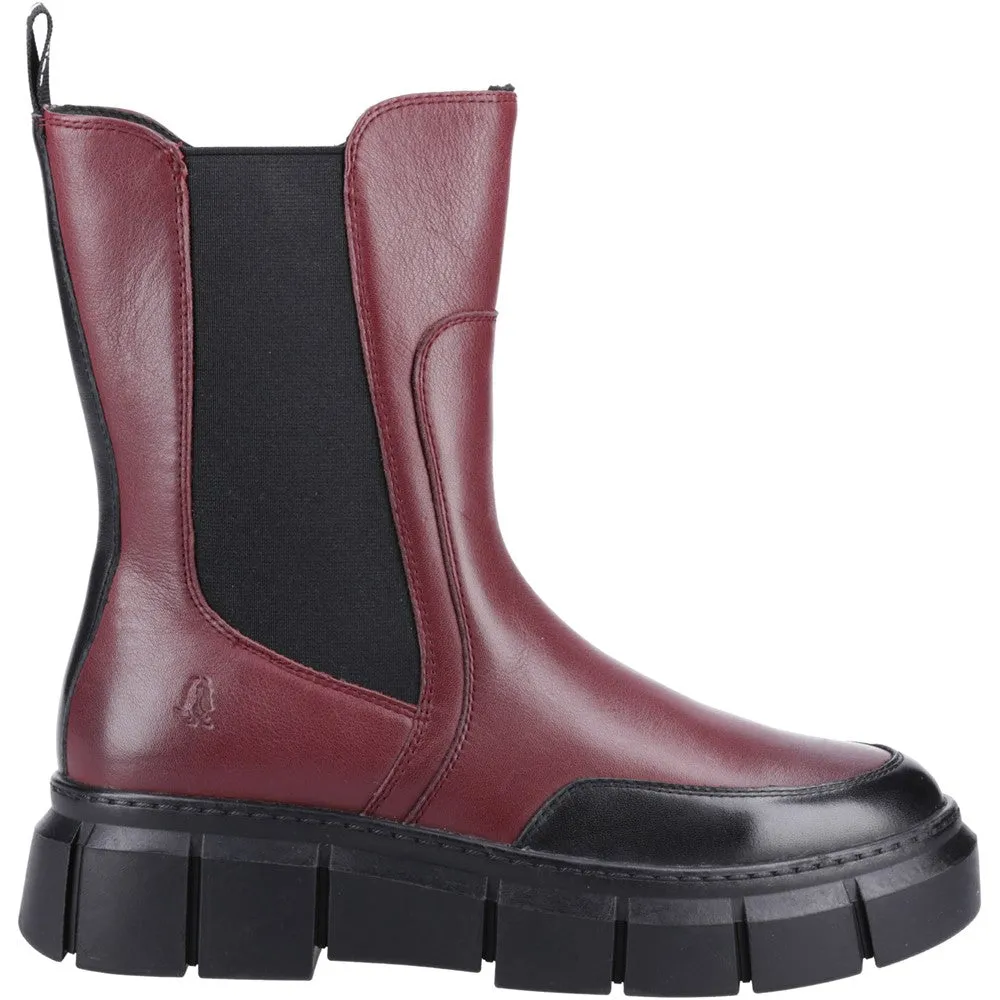 Bordeaux Fleur Ankle Boots