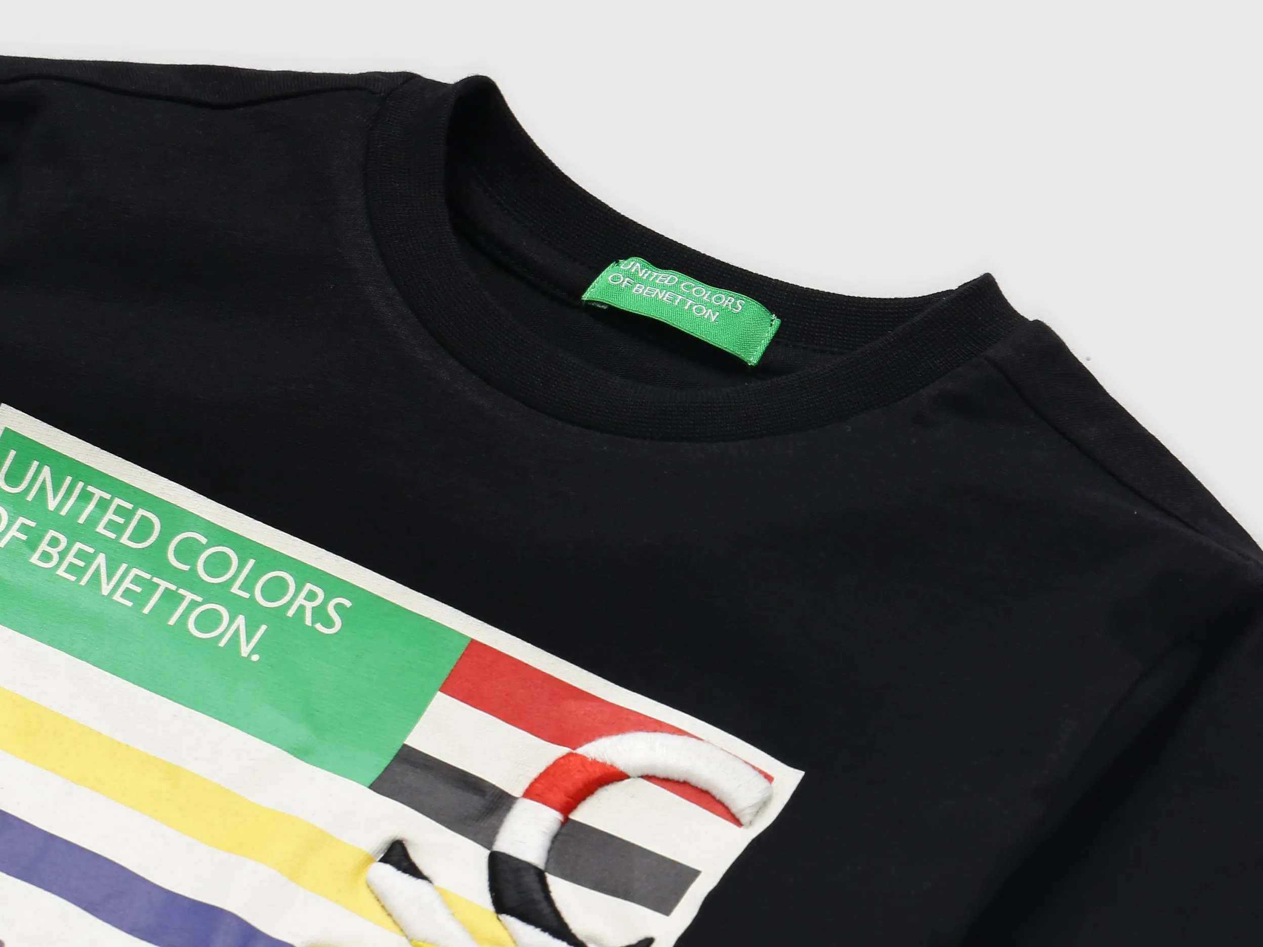 Boys Black Printed Regular T Shirt