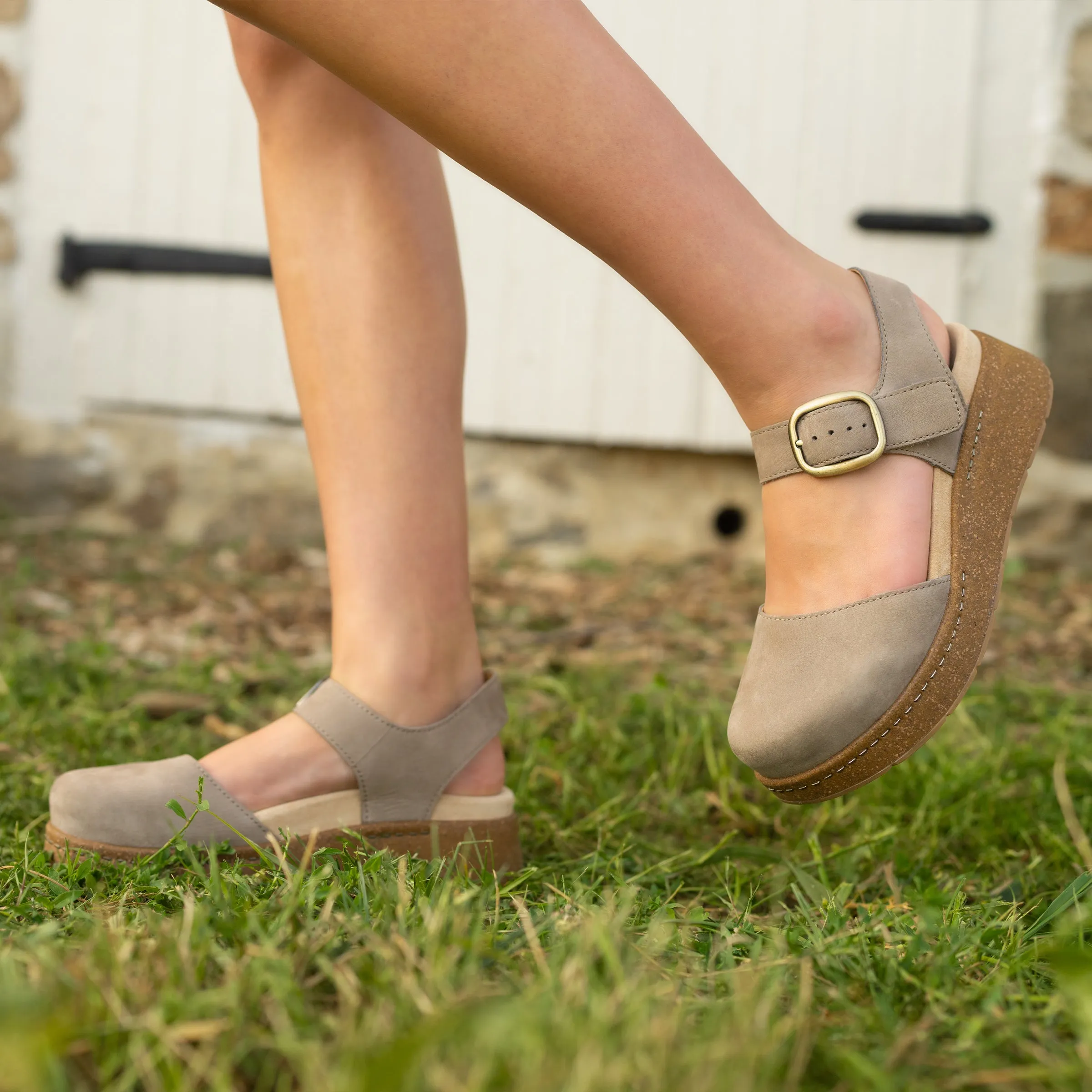 Brynlee Taupe Milled Nubuck