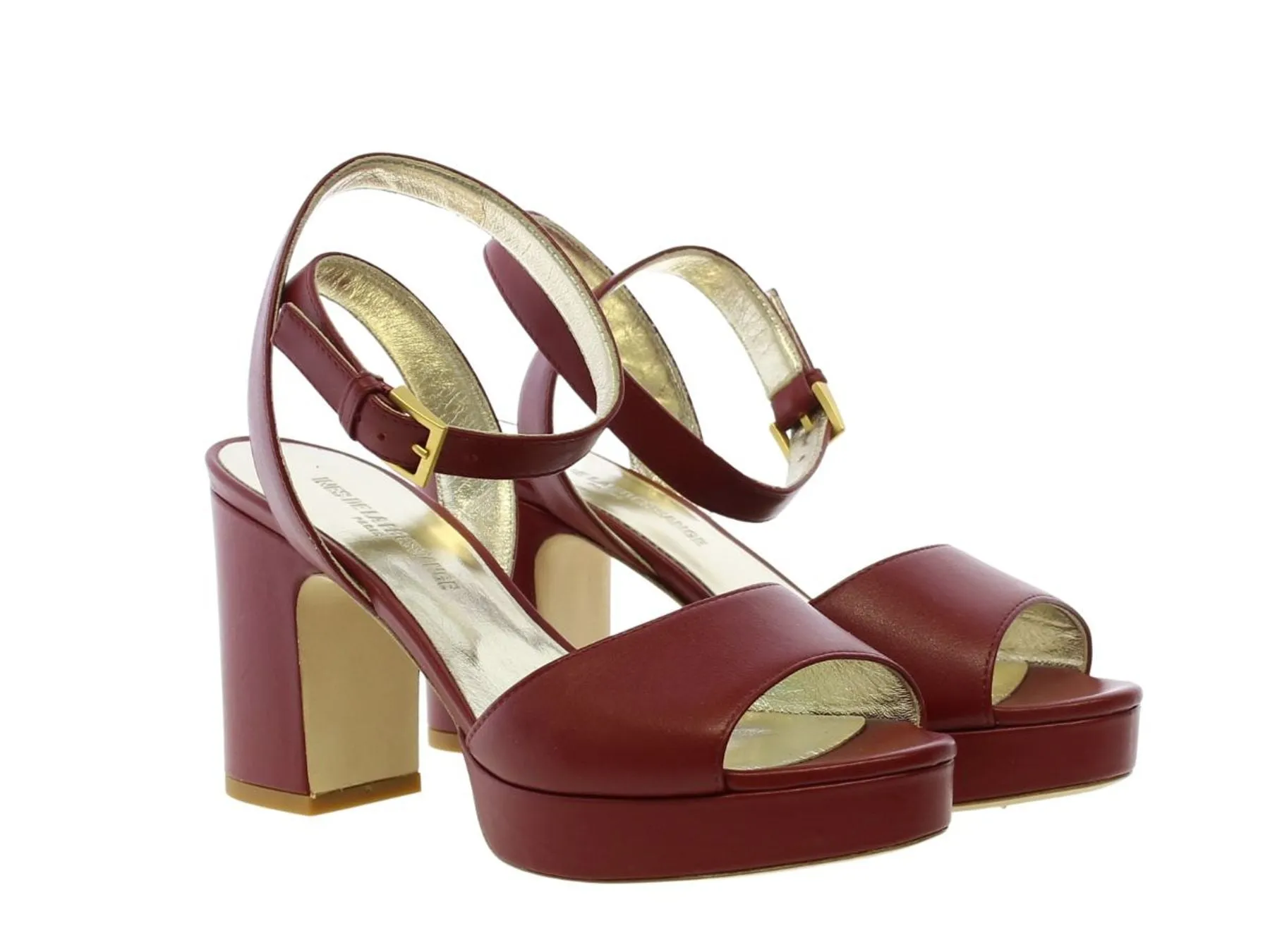 Cardinal red platform sandal