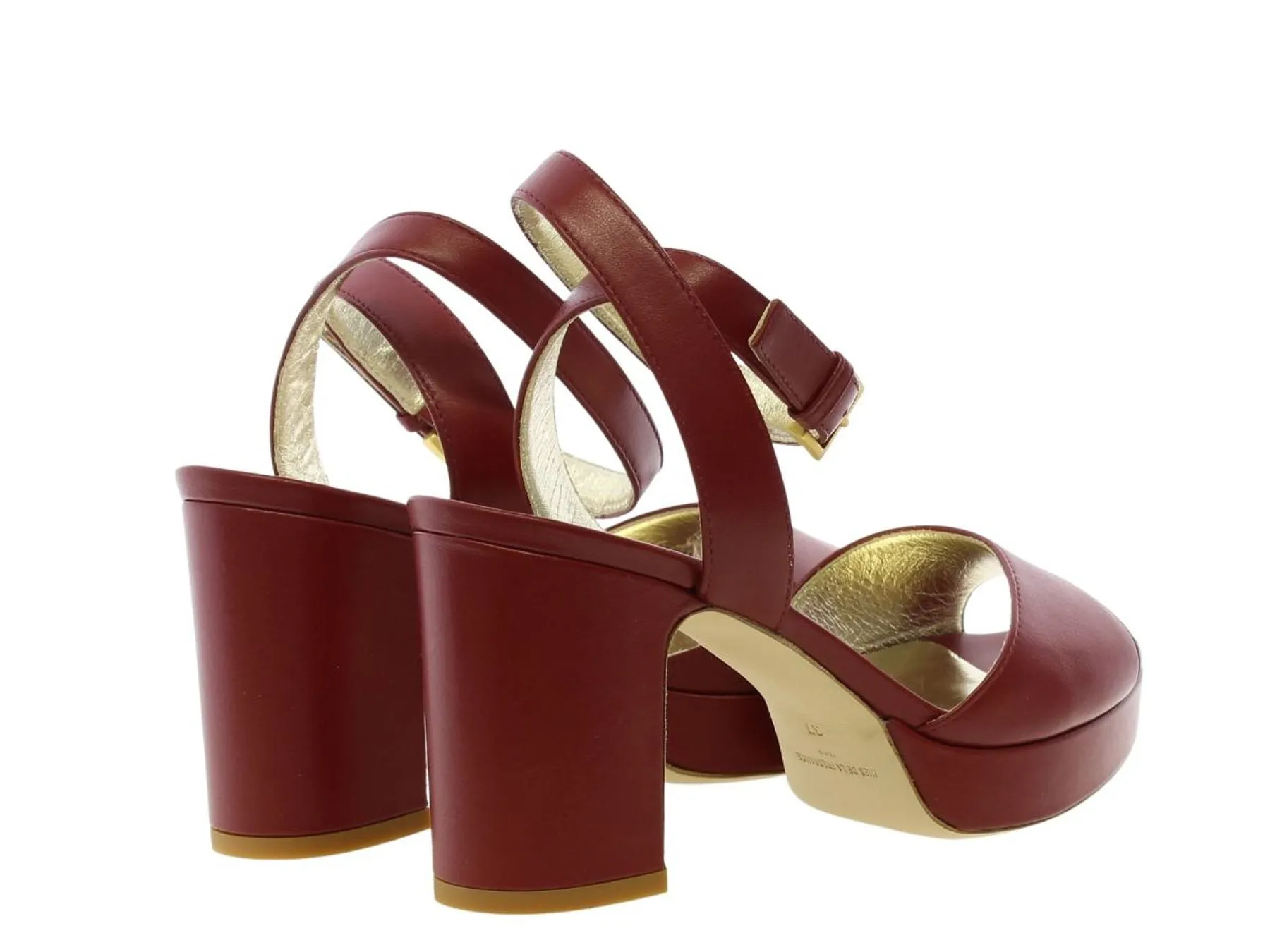 Cardinal red platform sandal