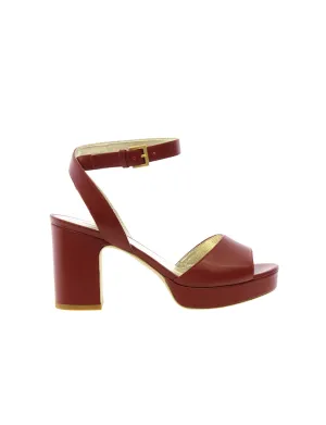 Cardinal red platform sandal