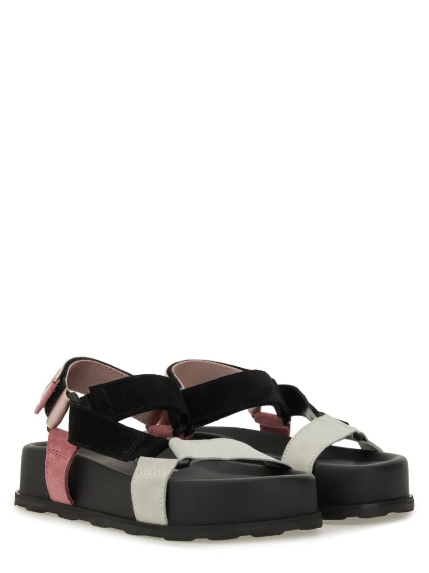 Chunky Platform Sandals With Logo Strap