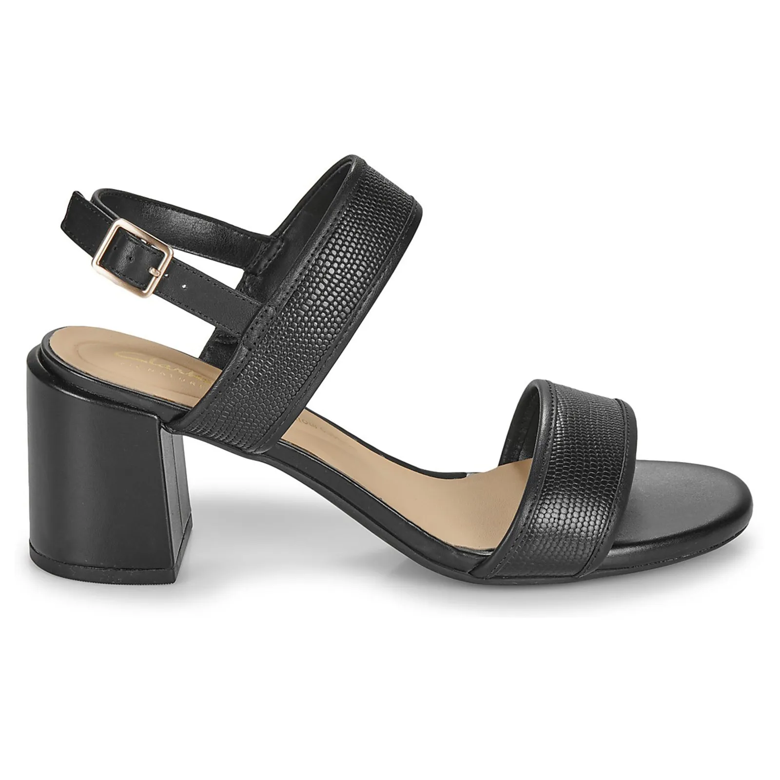 Clarks Ezoria Sling Leather Women's Heels Sandals