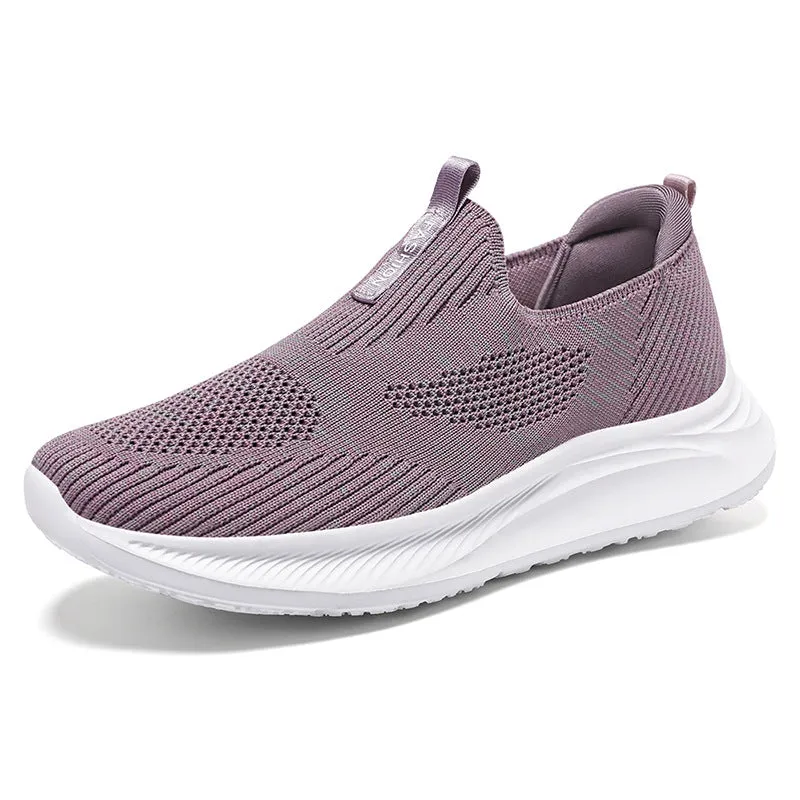 Classic Retro Slip-On Sneakers for Women in Lightweight Design