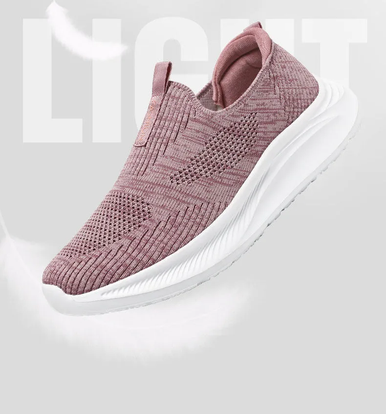 Classic Retro Slip-On Sneakers for Women in Lightweight Design