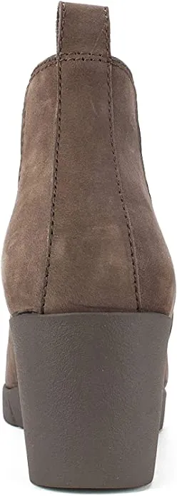 CLIFFS BY WHITE MOUNTAIN Shoes PERCY Women's Boot, BROWN/NUBUCK/LEATHER, 7H M