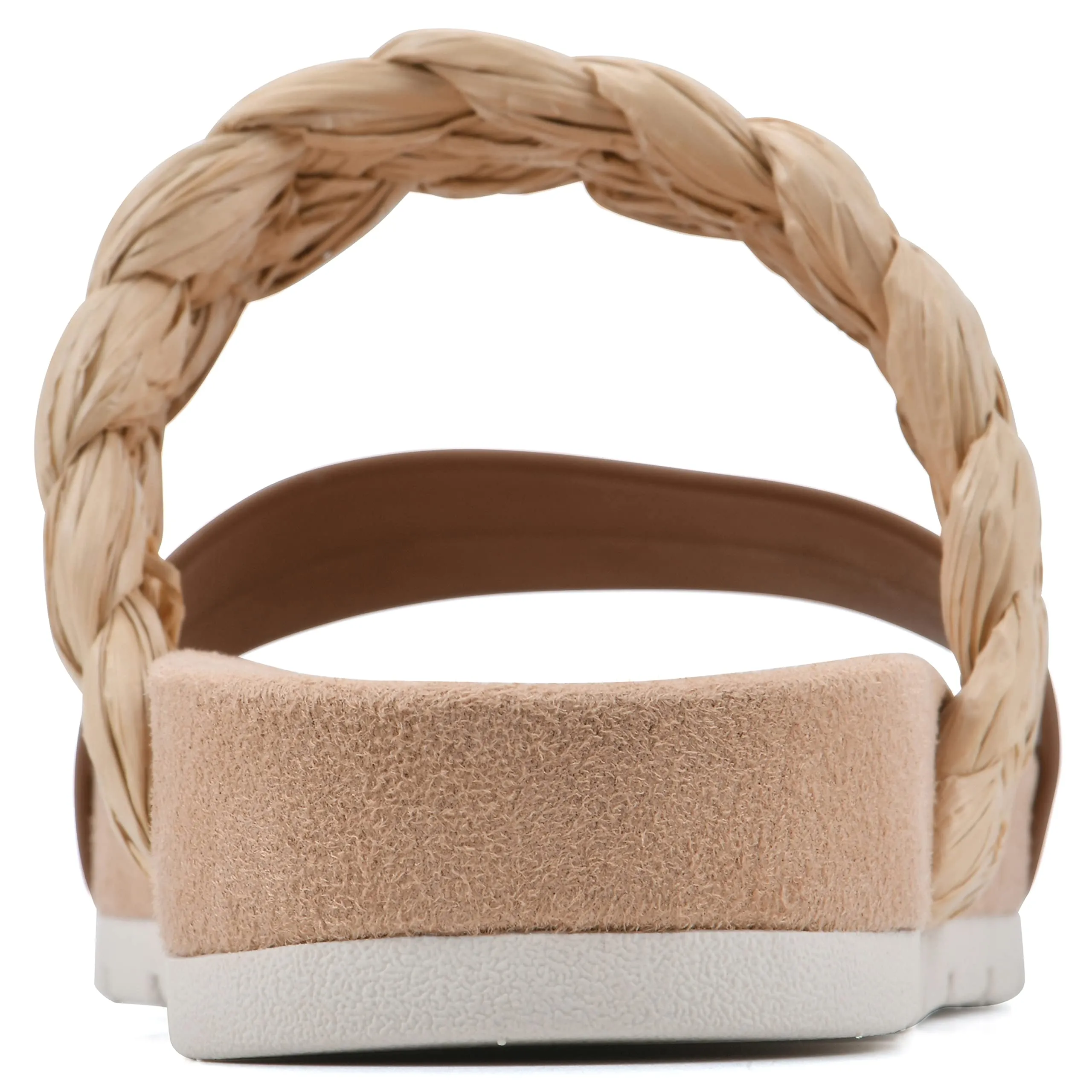 CLIFFS BY WHITE MOUNTAIN Women's Tonic Slide Sandal, Tan/Smooth, 7 M