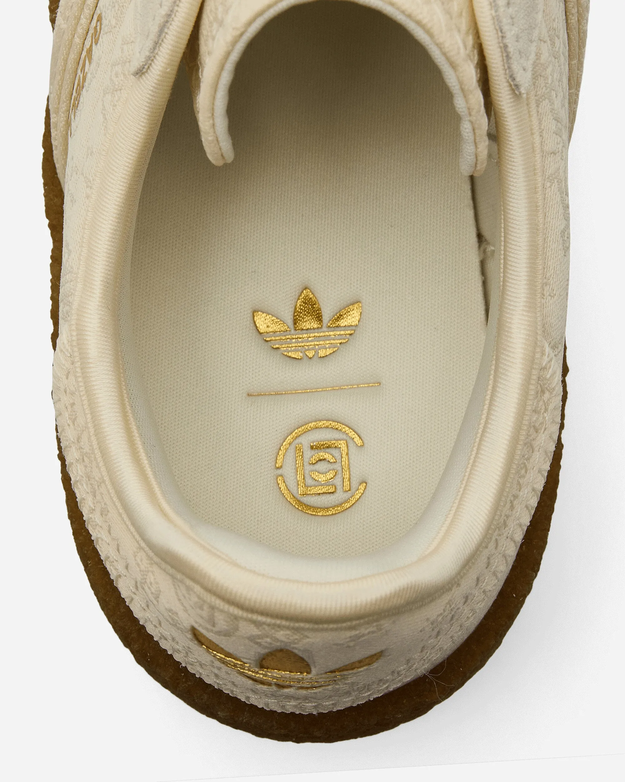 CLOT by Edison Chen Gazelle Sneakers Cream White / Core White