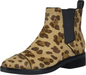 Cole Haan Women's Mara Grand Chls Boot Ankle, Ocelot Black Lthr, 9