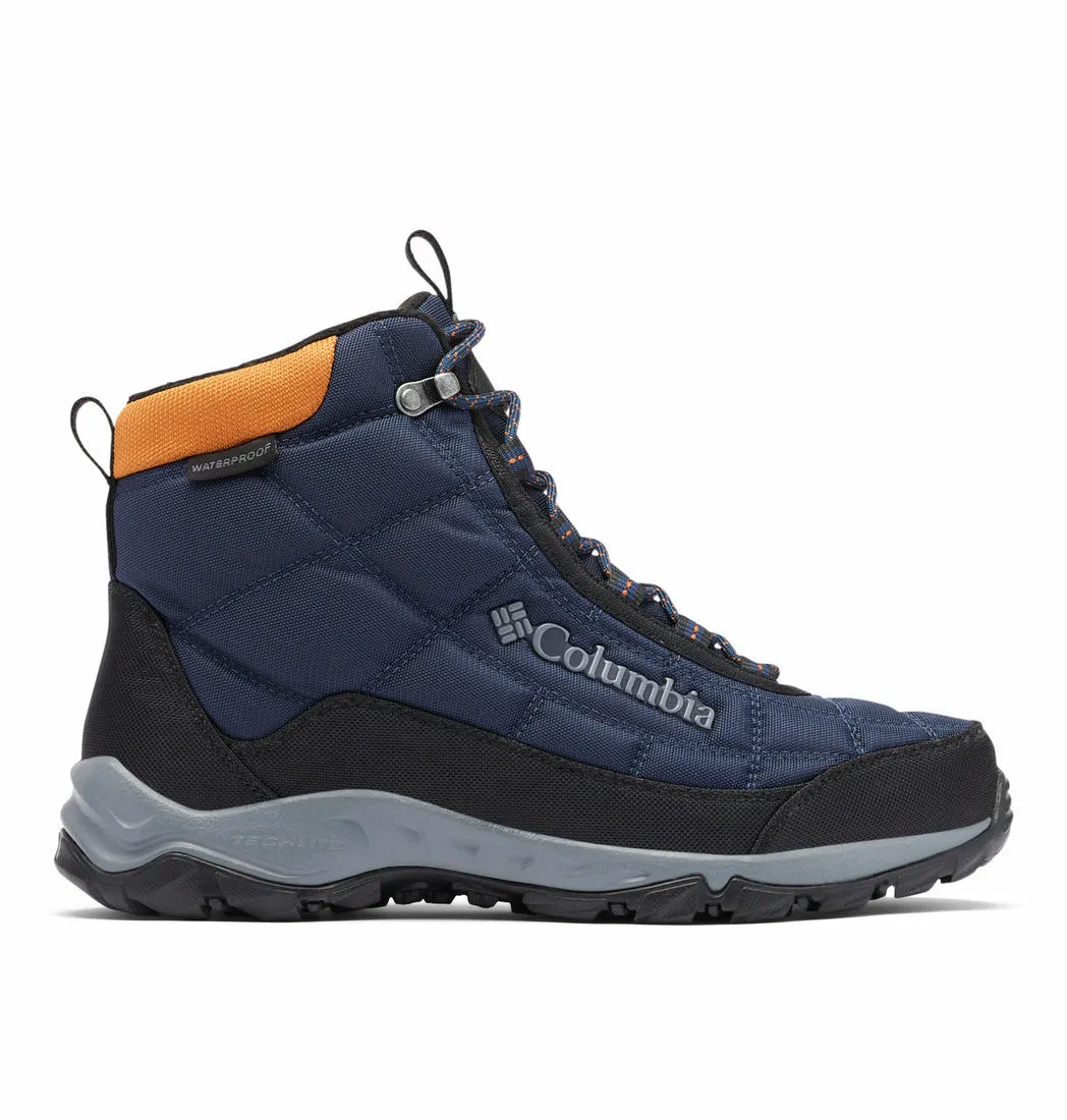 Columbia Men Blue FIRECAMP BOOT Water Resistant Shoes