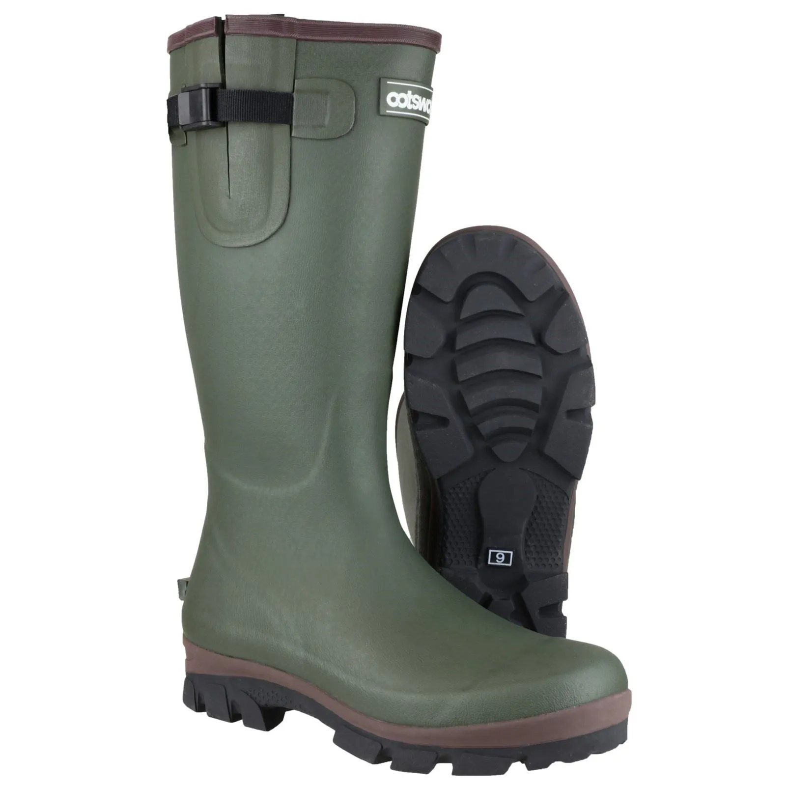 Cotswold Grange Neoprene Green Wellington Boots