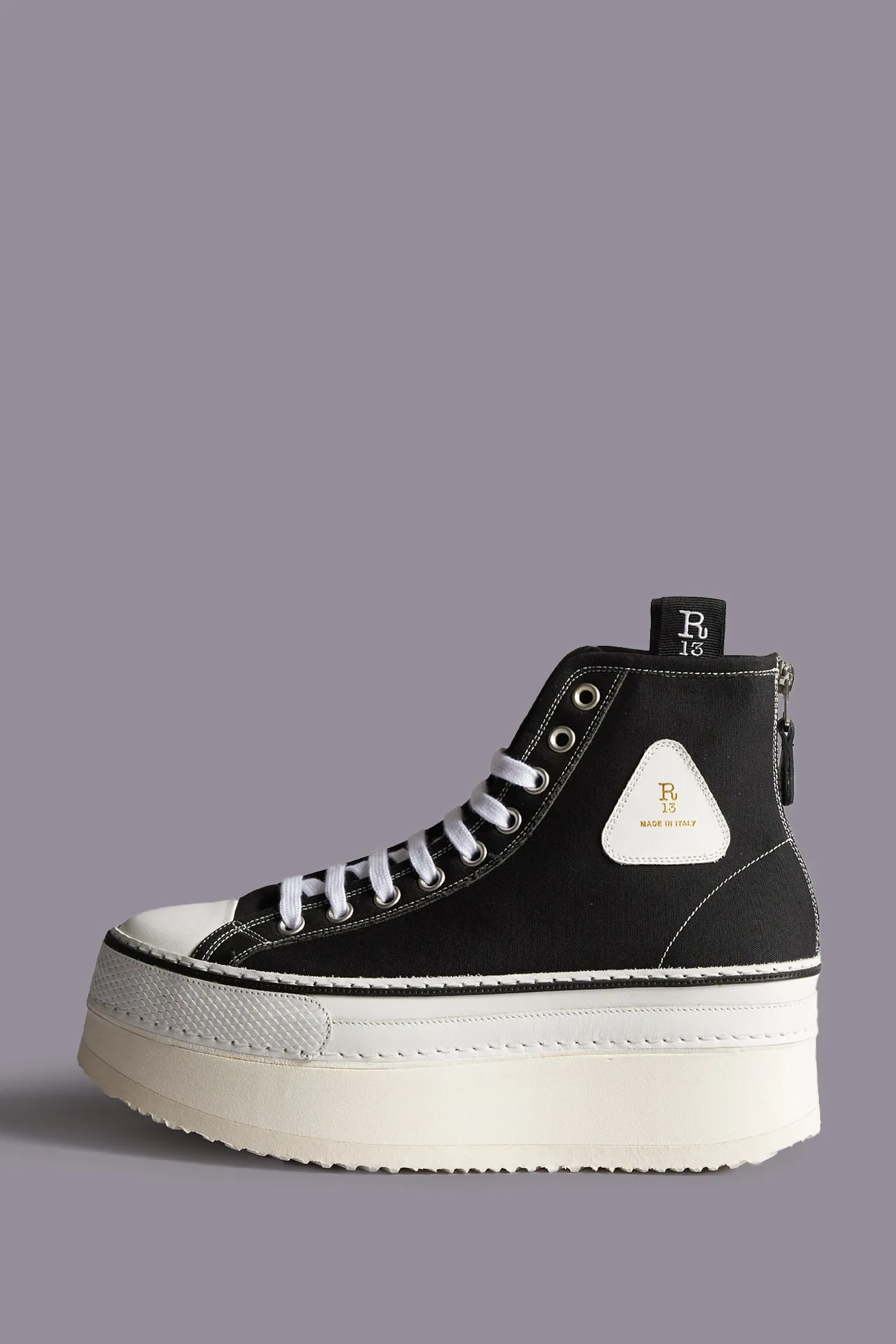 COURTNEY PLATFORM HIGH TOP SNEAKER - BLACK