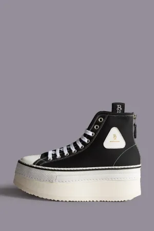 COURTNEY PLATFORM HIGH TOP SNEAKER - BLACK