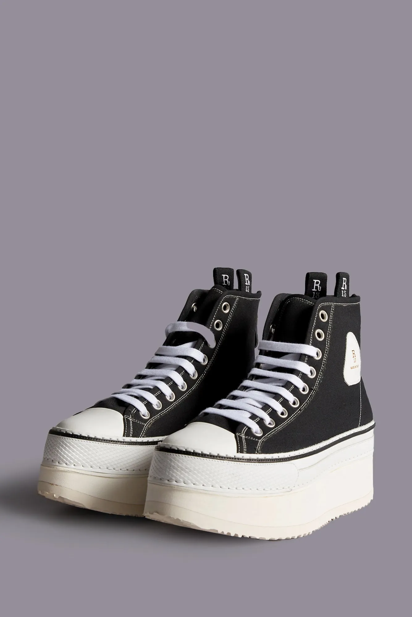 COURTNEY PLATFORM HIGH TOP SNEAKER - BLACK