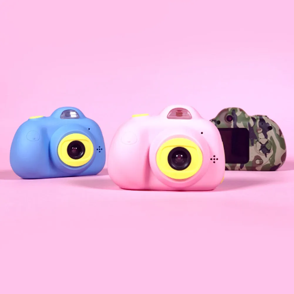Cute Portable 2.0" LCD Mini Camera Dual Cameras 8.0MP Kids Children Digital Camera Blue