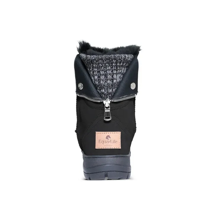 EQUA-LIFE EQUA COZY OUTDOOR TERRAIN UGG BOOTS - BLACK