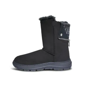 EQUA-LIFE EQUA COZY OUTDOOR TERRAIN UGG BOOTS - BLACK