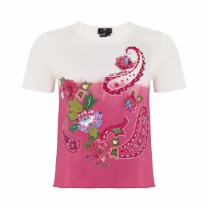 Etro embroidered T-shirt Size 10UK